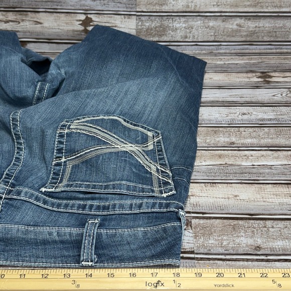 Ariat Real Denim Dresden St Ivy Womens Jeans Bootcut Blue Wash Size 36x33 - Picture 7 of 9